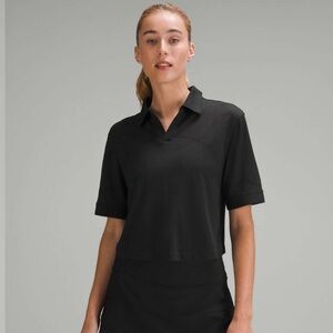 lululemon Swiftly Light Relaxed Fit Polo Shirt black